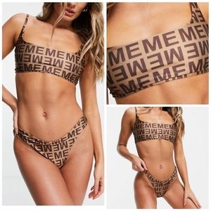 Missyempire Bikini Set Tan Bronze US Size 6